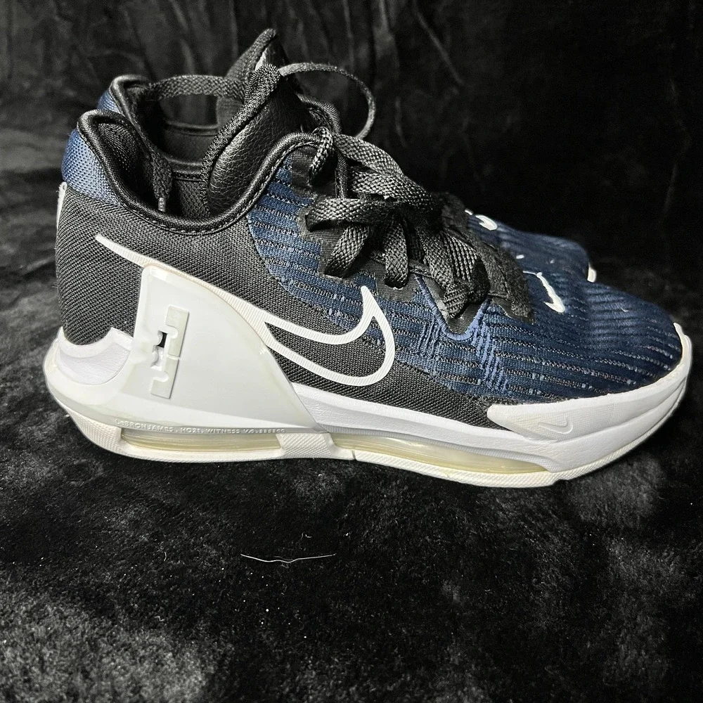 Nike LeBron Witness‎ 6 DD0423-002 Boys 6 Basketball Shoes Black Obsidian Sneaker